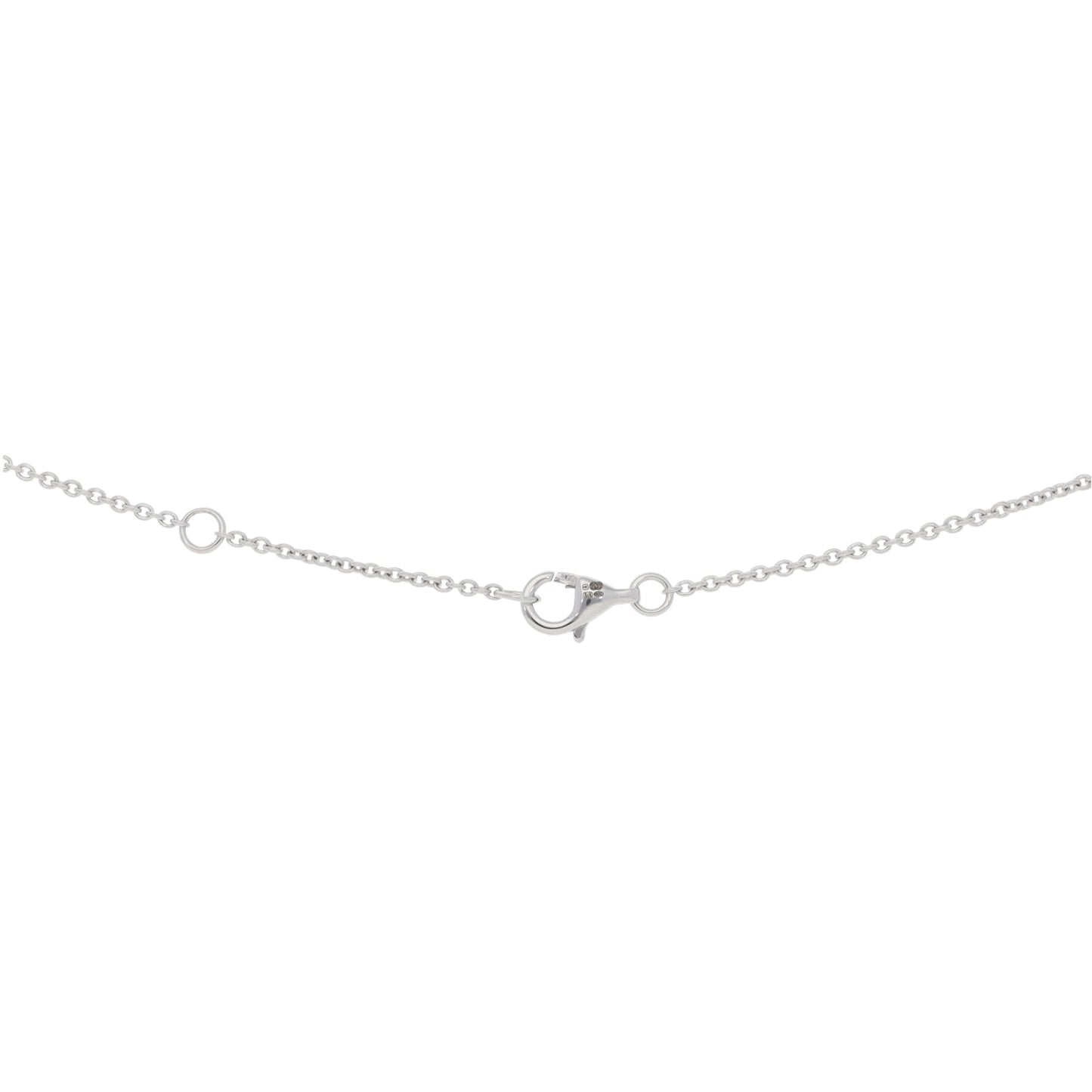 New 9ct White Gold Diamond Heart Pendant With Chain