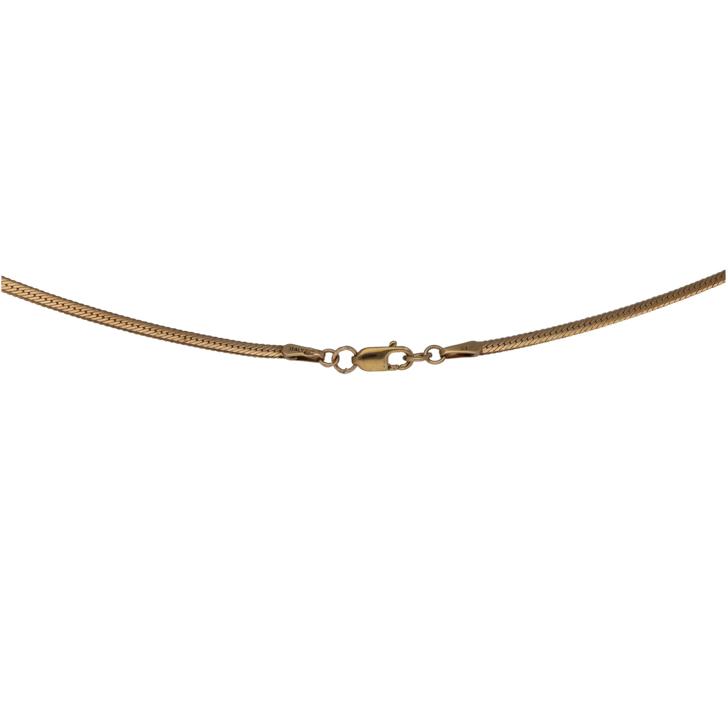 9ct Bi-Colour Gold 0.19ct Diamond Fancy Necklace 16"