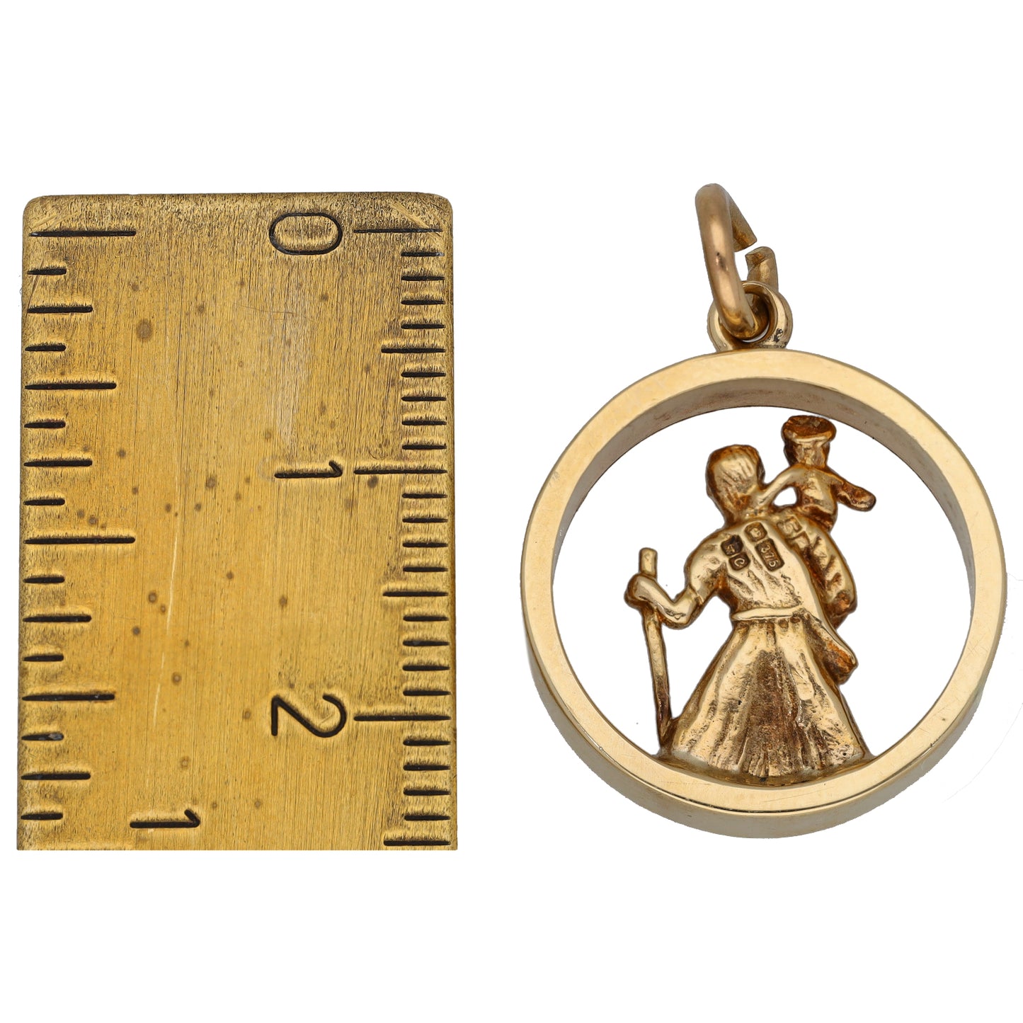 9ct Gold St Christopher Pendant