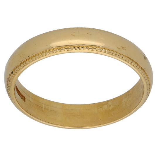 18ct Gold Plain Wedding Ring Size O