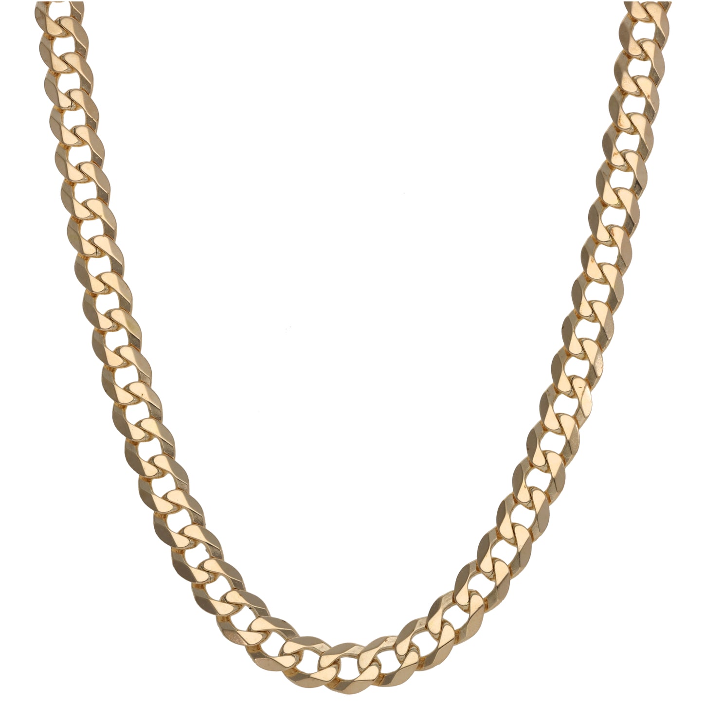 9ct Gold Curb Chain 22"