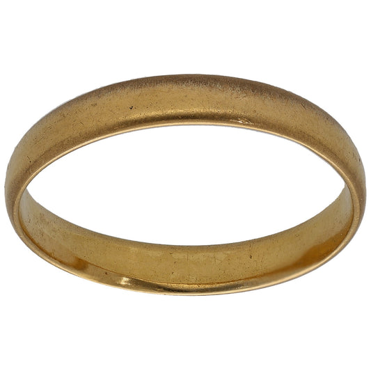 22ct Gold Plain Wedding Ring Size V