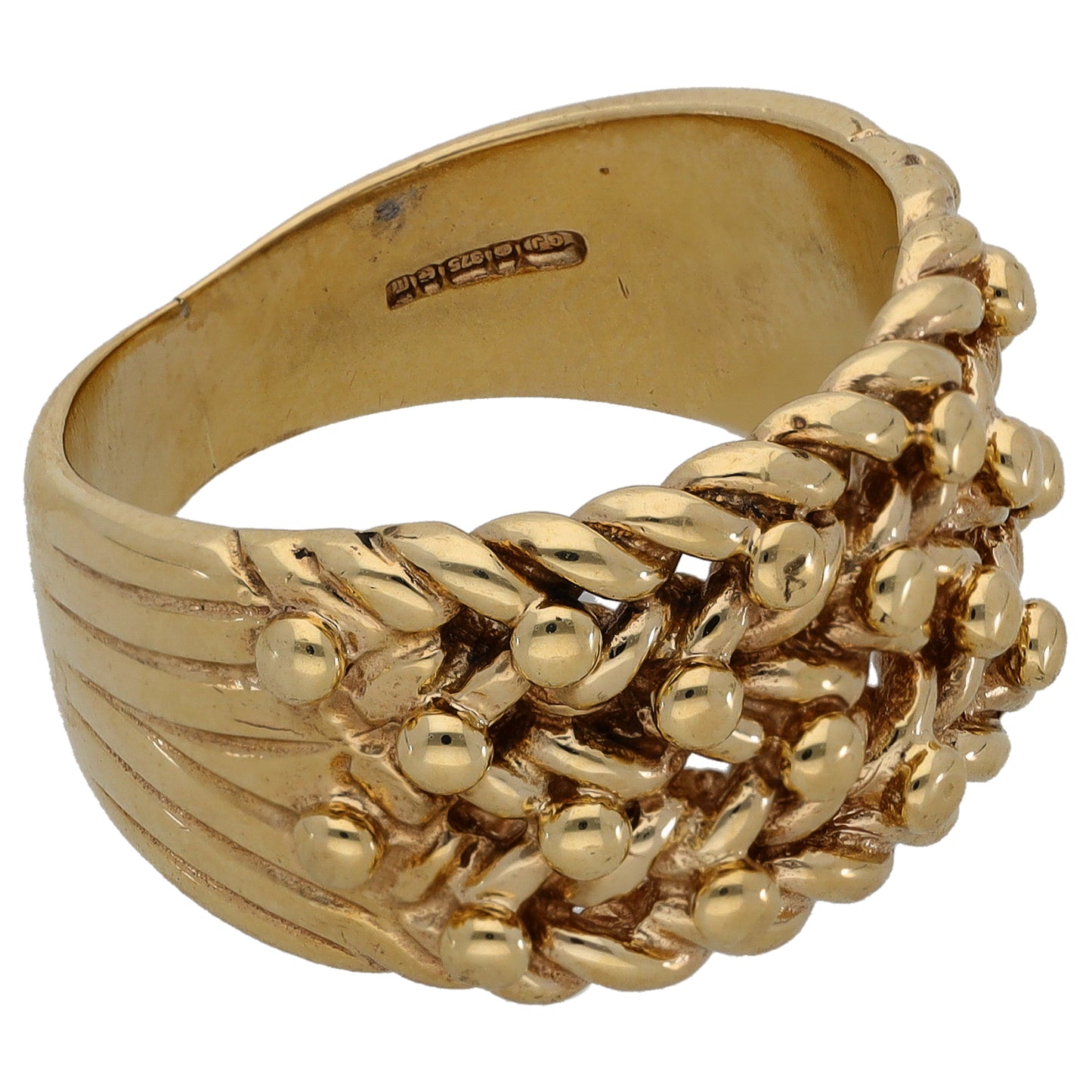 9ct Gold Keeper Ring Size R