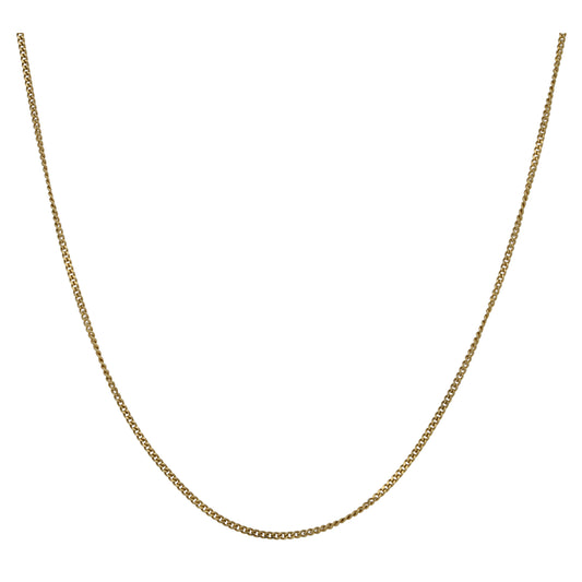 18ct Gold Curb Chain 18"