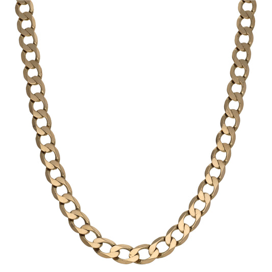 9ct Gold Curb Chain 26"
