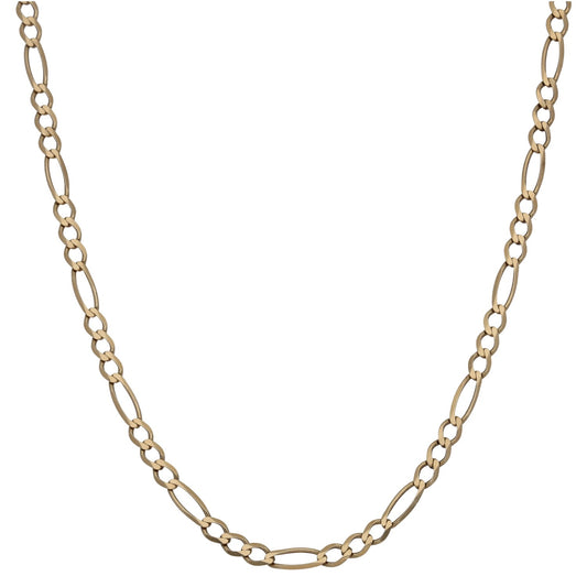 9ct Gold Figaro Chain 18"