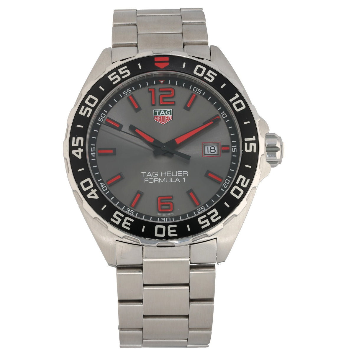 Tag Heuer Formula 1 WAZ1018 43mm Stainless Steel Watch