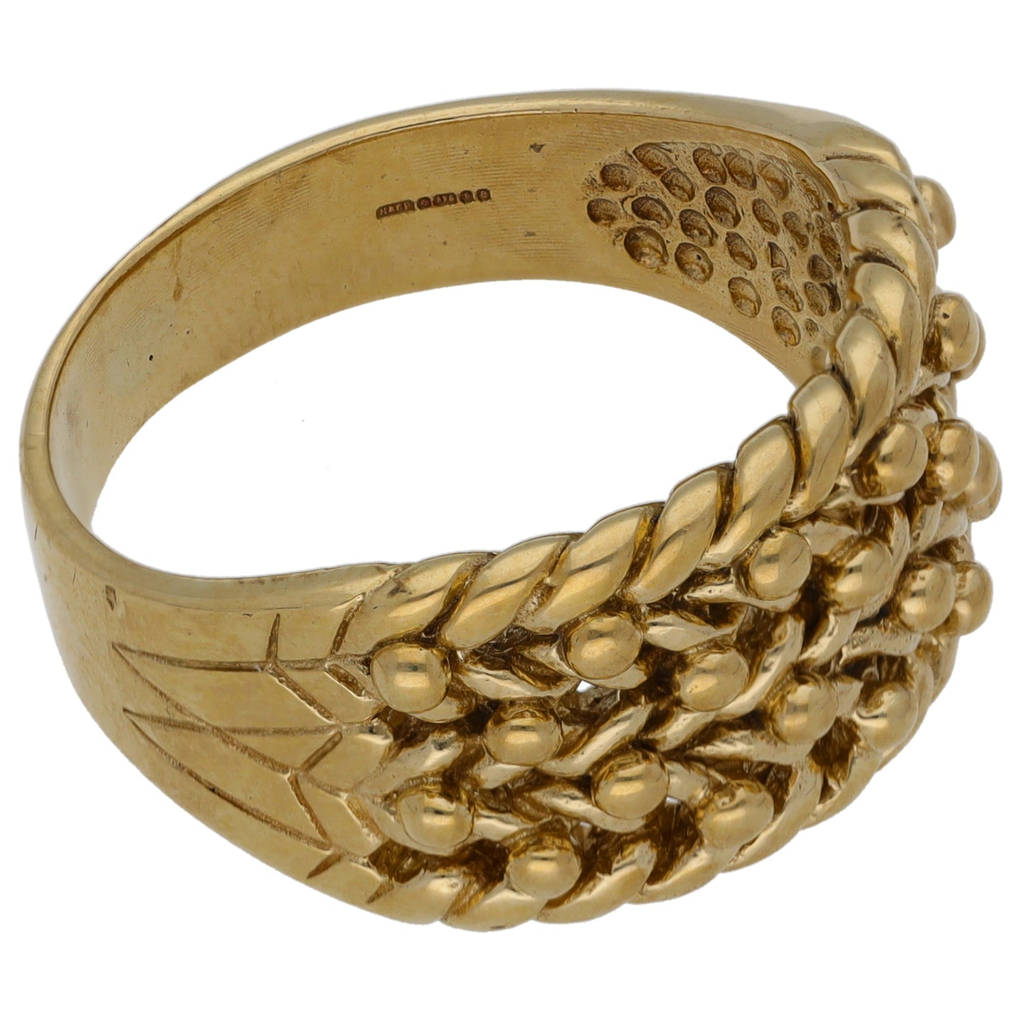 9ct Gold Keeper Ring Size V