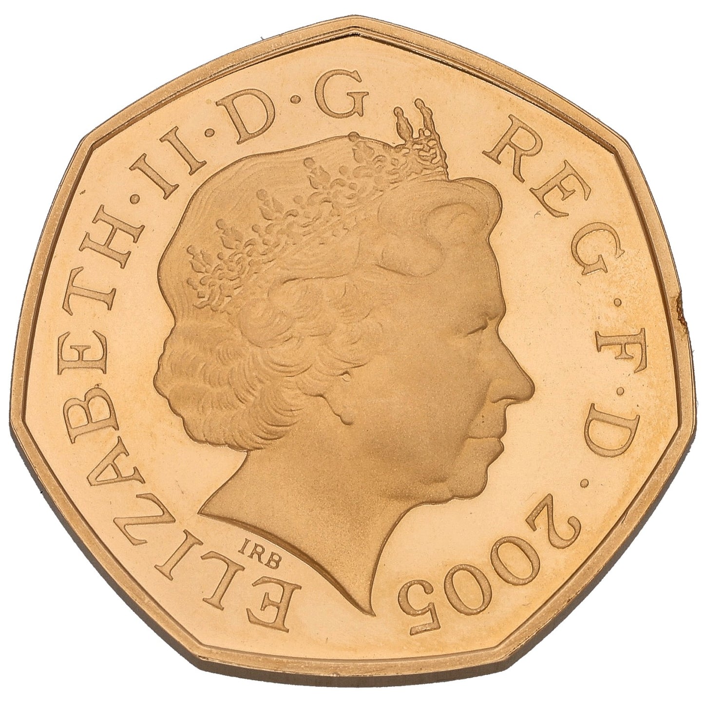 22ct Gold 250th Anniversary Of Johnson's Dictionary 50p Coin 2005