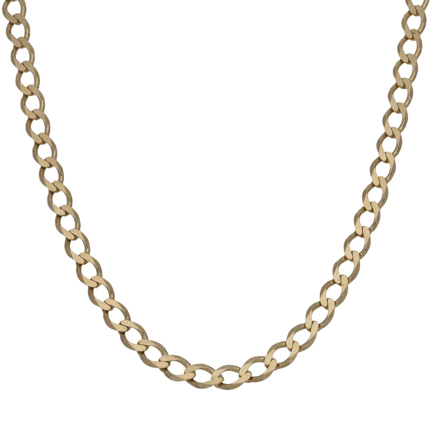 9ct Gold Curb Chain 26"