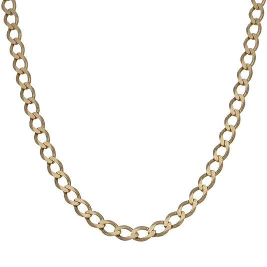 9ct Gold Curb Chain 26"