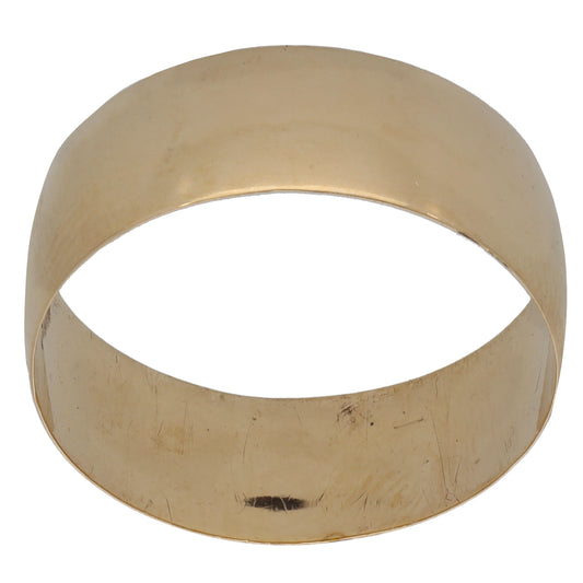 9ct Gold Plain Wedding Ring Size T