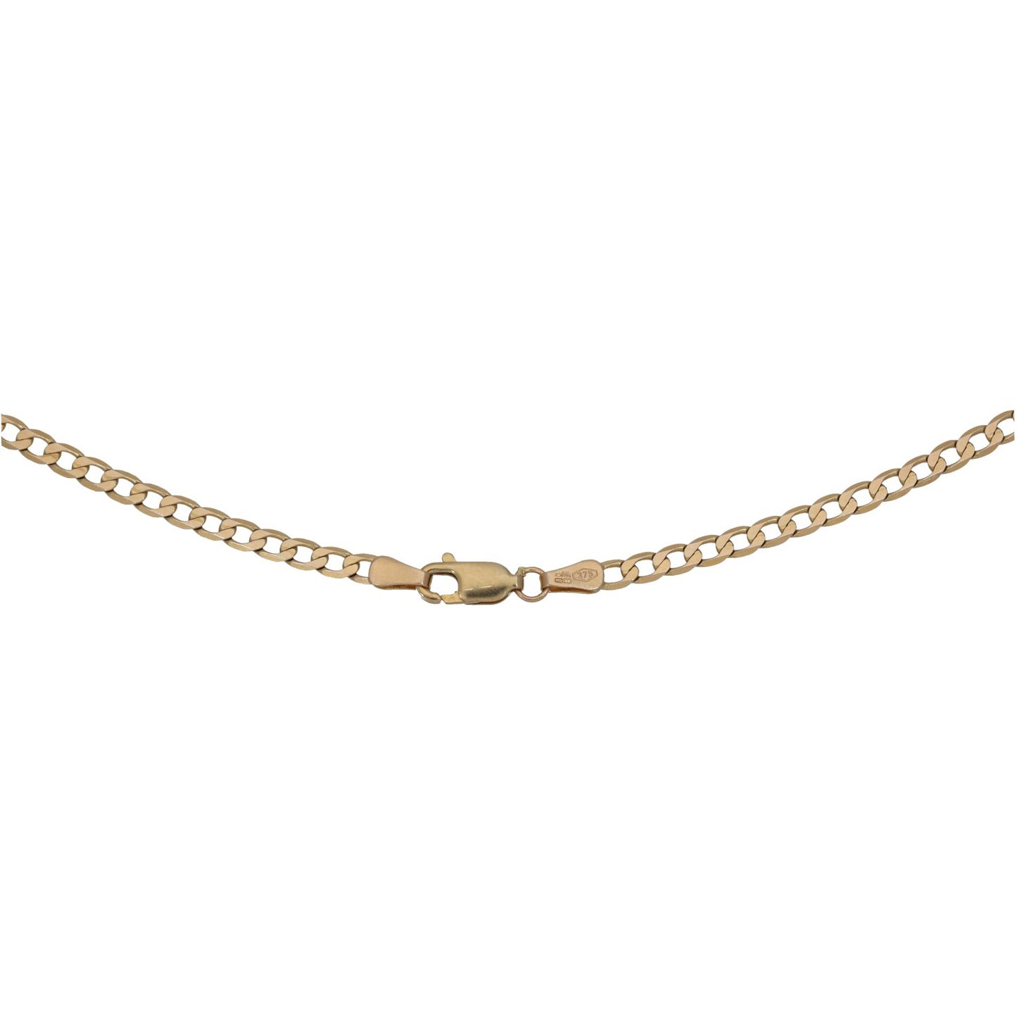 9ct Gold Curb Chain 22"