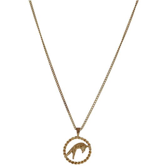 9ct Gold Animal Pendant With Chain