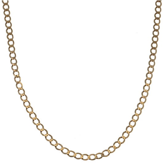 9ct Gold Curb Chain 20"