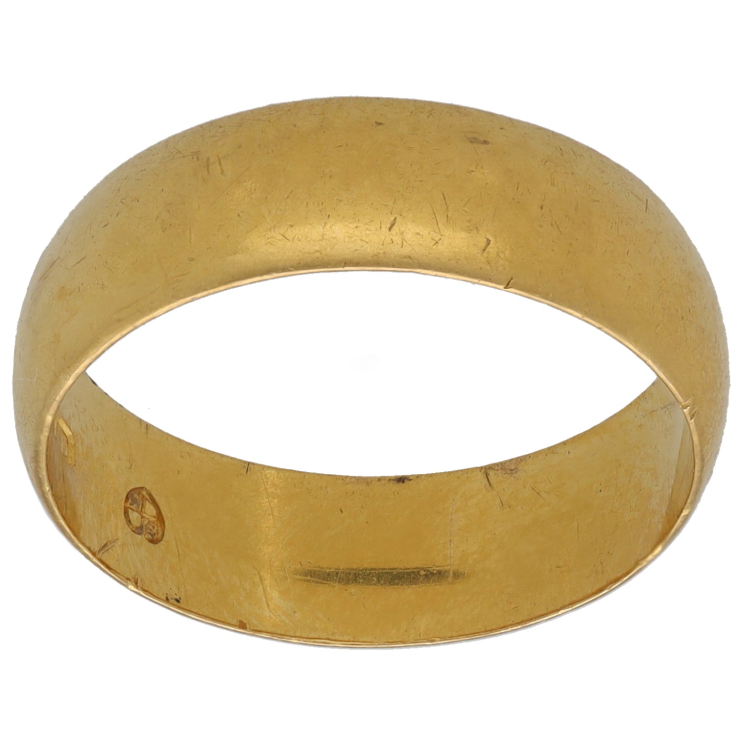 22ct Gold Plain Wedding Ring Size P