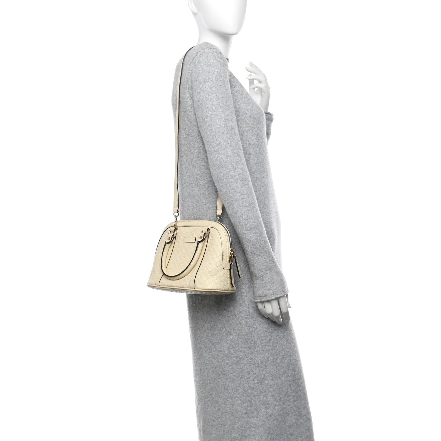 Gucci Mini Dome Bag Soft Microguccissima Leather Bag - Ivoire