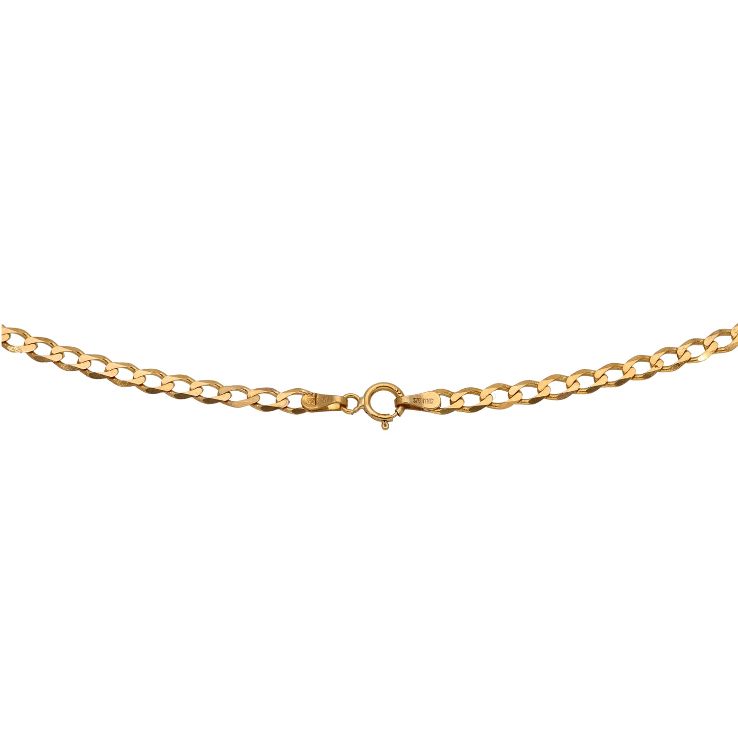 9ct Gold Curb Chain 18"