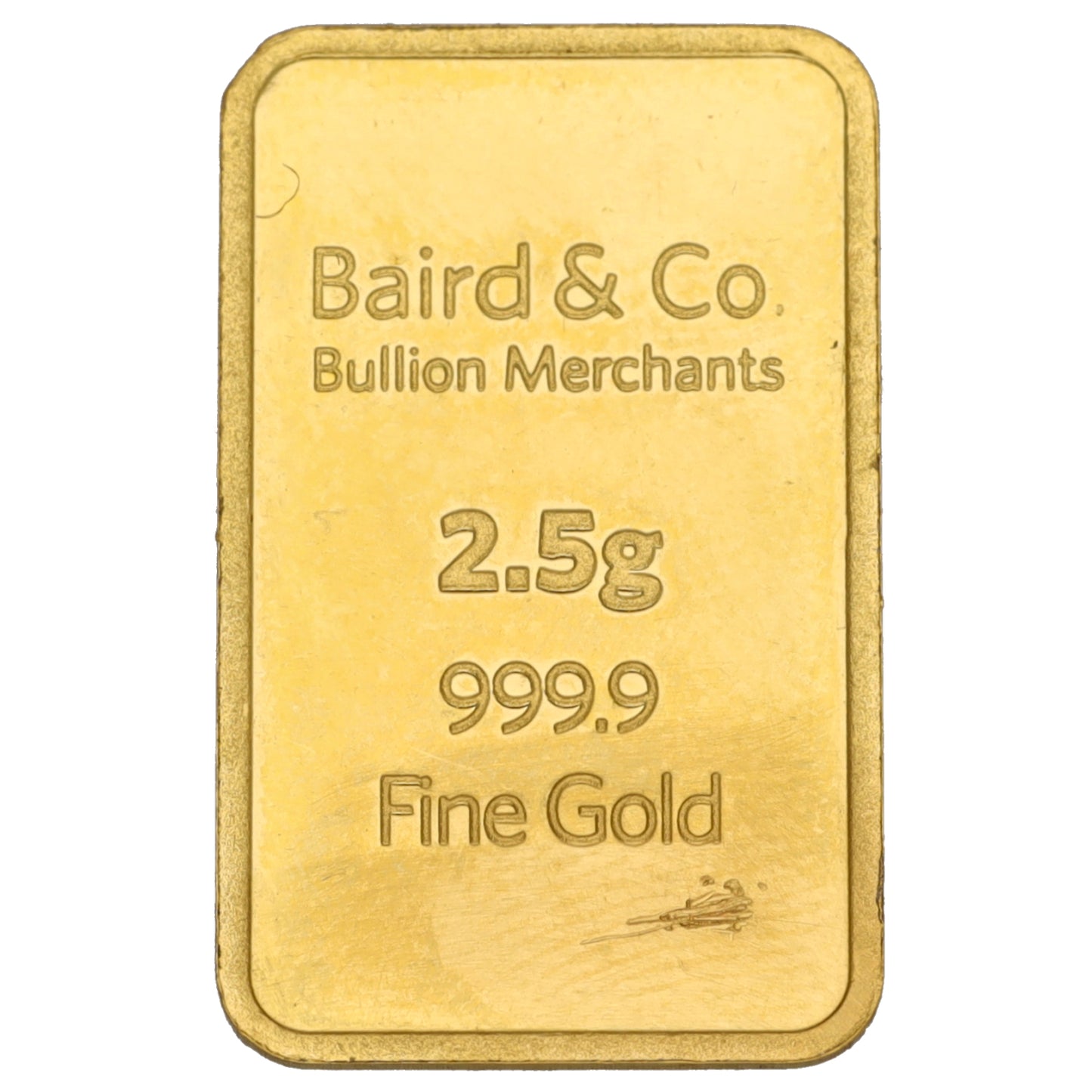 24ct 2.5g Gold Bar