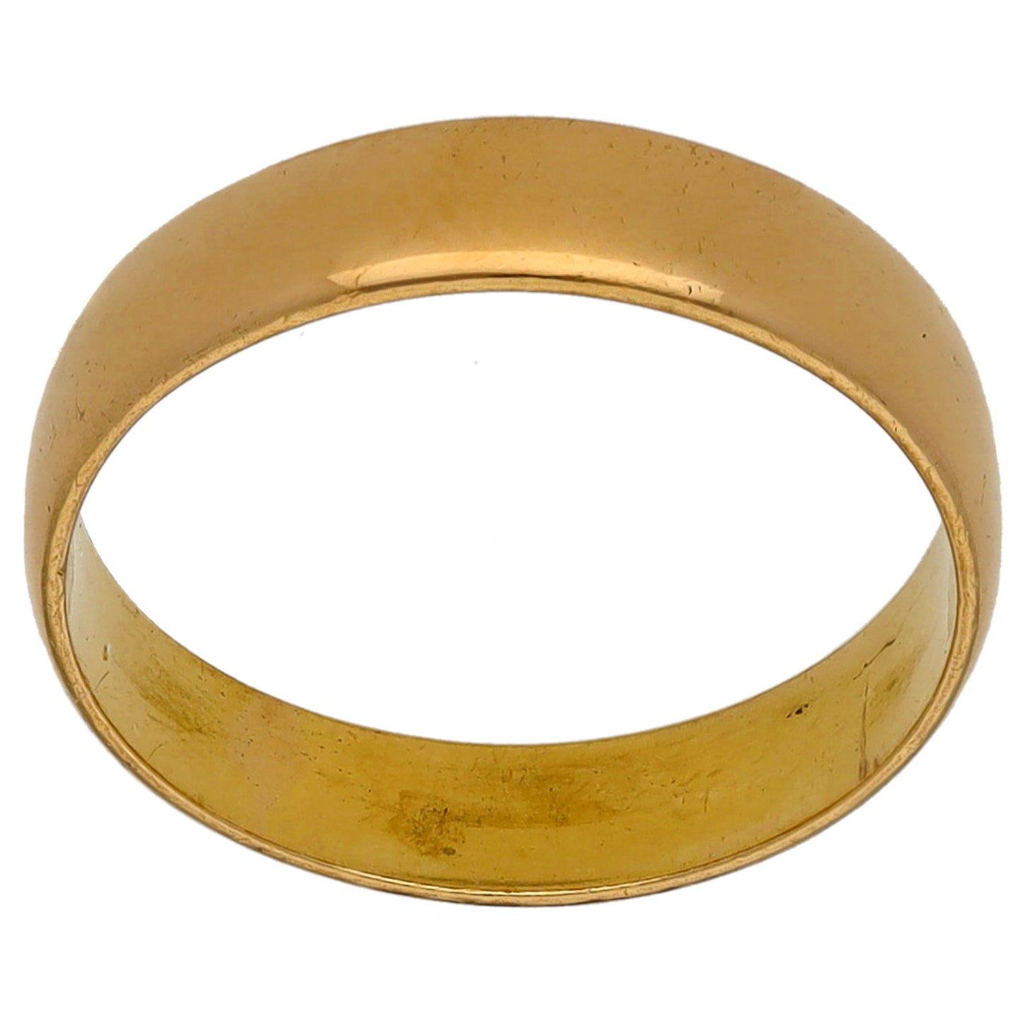 22ct Gold Plain Wedding Ring Size N
