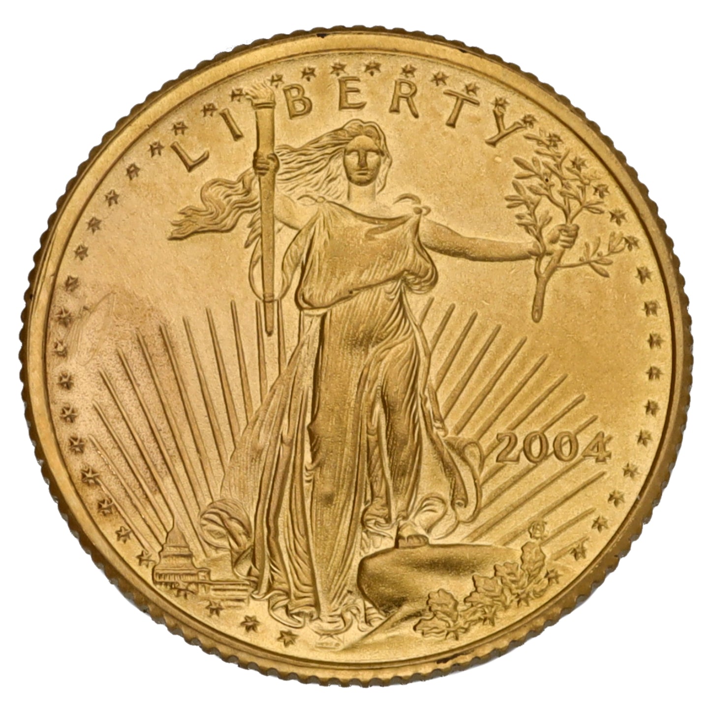 22ct Gold USA Eagle 1/10 OZ Coin 2004