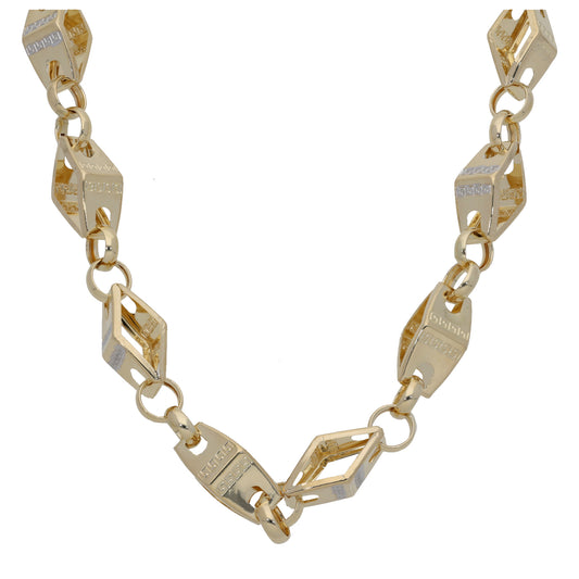 New 14ct Bicolour Gold Ladies Other Chain 25"