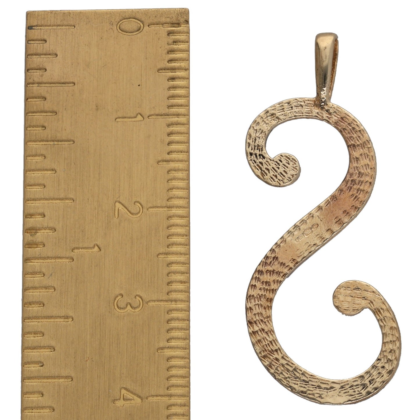 9ct Gold Initial S Pendant