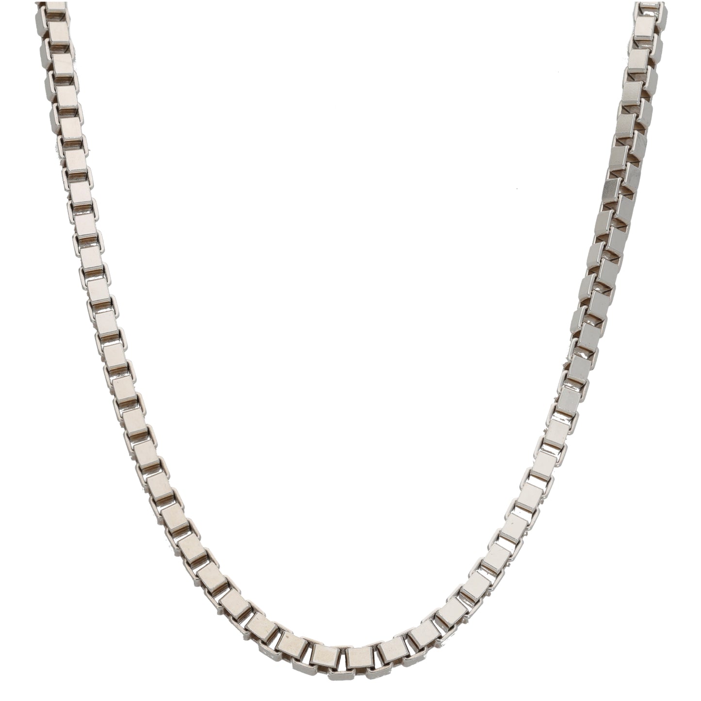 Silver Sterling Box Chain 22"