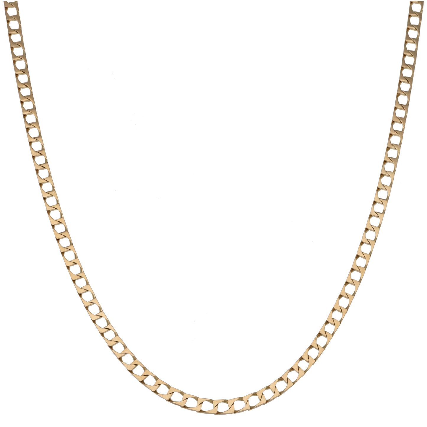 9ct Gold Curb Chain 24"