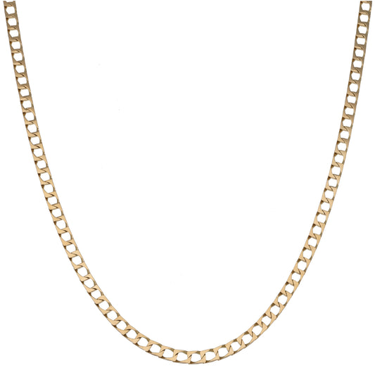 9ct Gold Curb Chain 24"