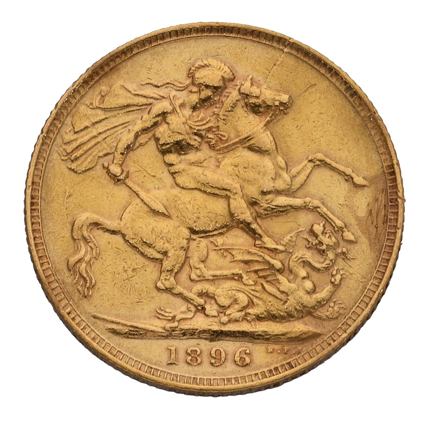 22ct Gold Queen Victoria Full Sovereign Coin 1896