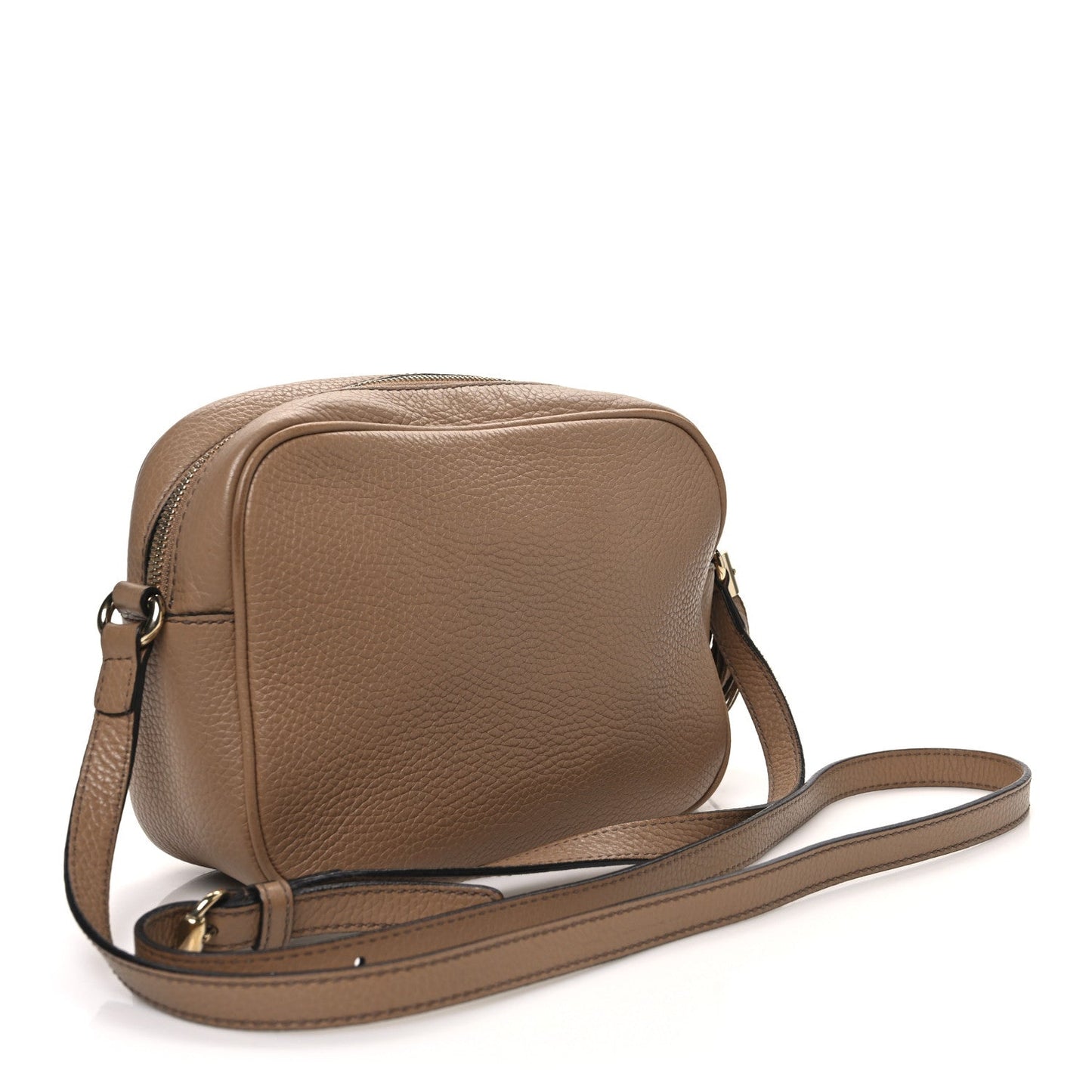 Gucci Soho Disco Pebbled Calfskin Leather Bag - Camelia