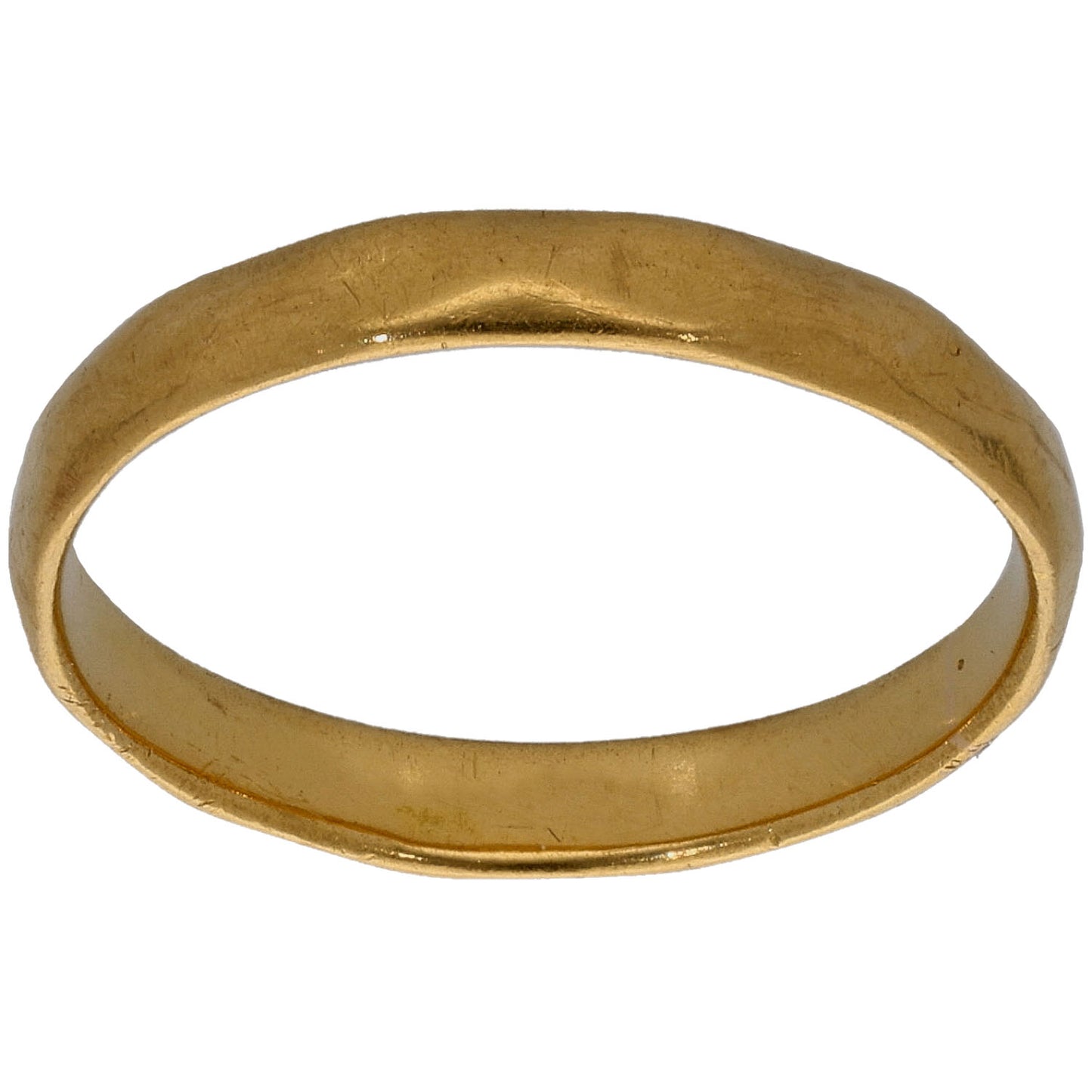 22ct Gold Patterned Wedding Ring Size P