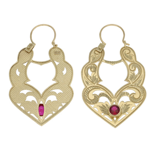 14ct Gold Imitation Gems Dress/Cocktail Earrings