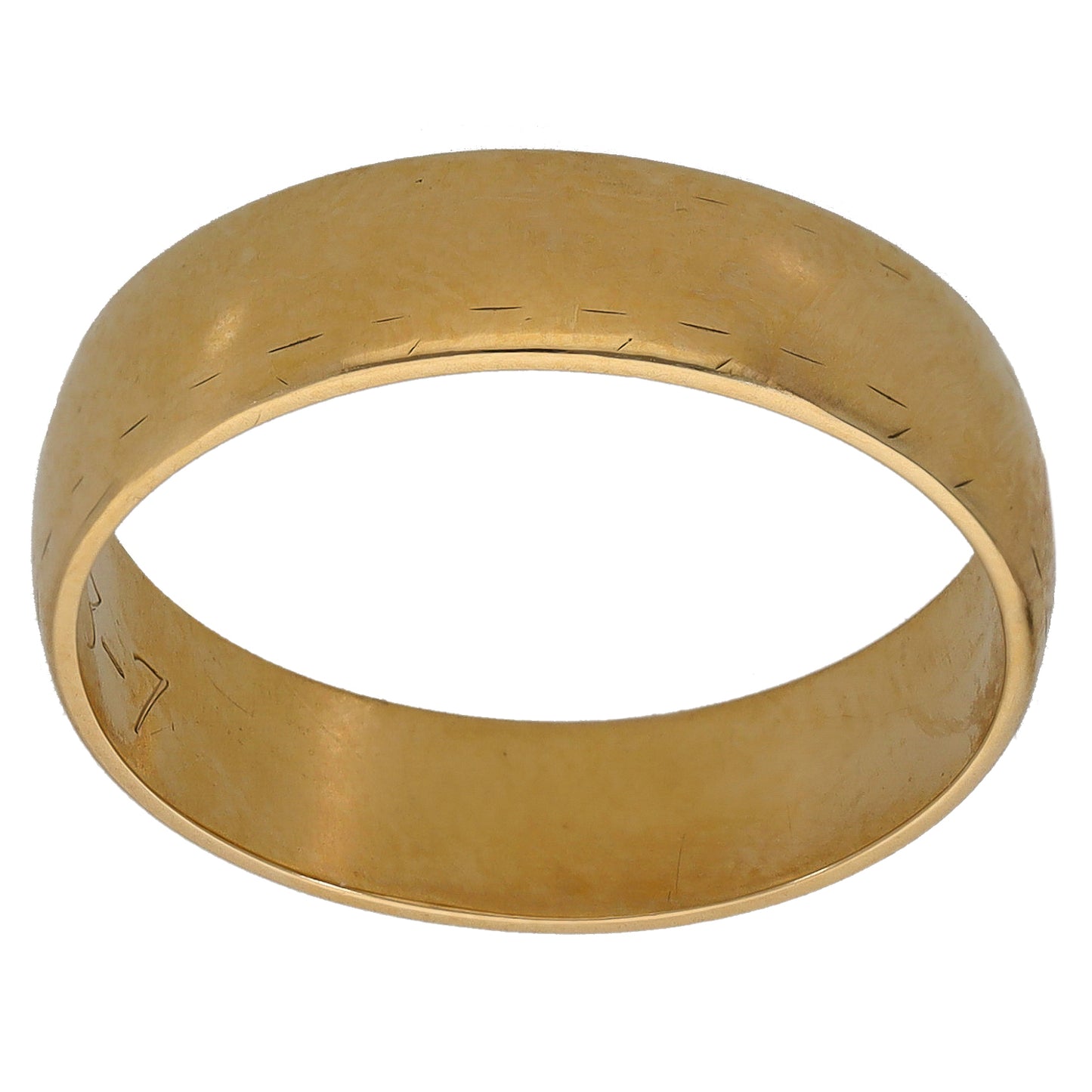 9ct Gold Plain Wedding Ring Size O