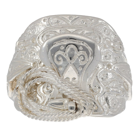 New Sterling Silver Saddle Ring