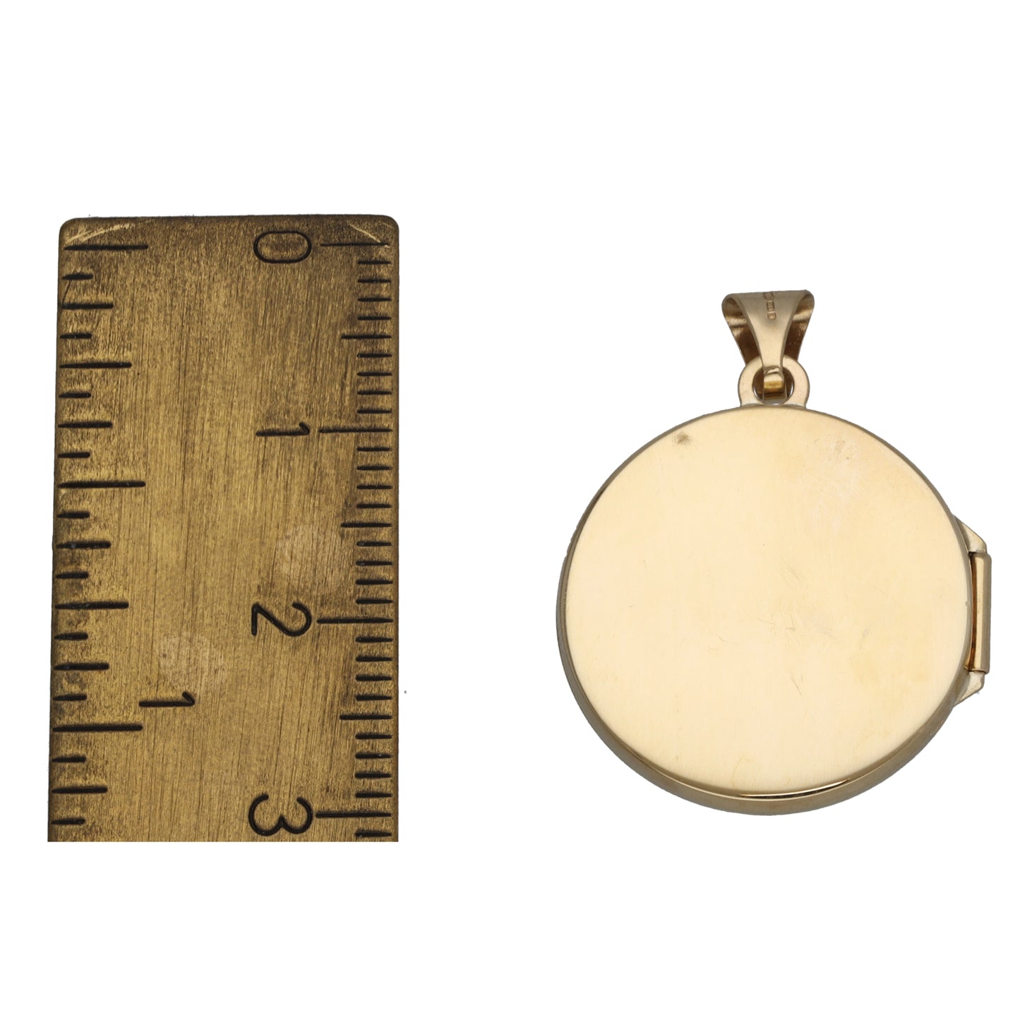 9ct Gold Patterned Locket Pendant