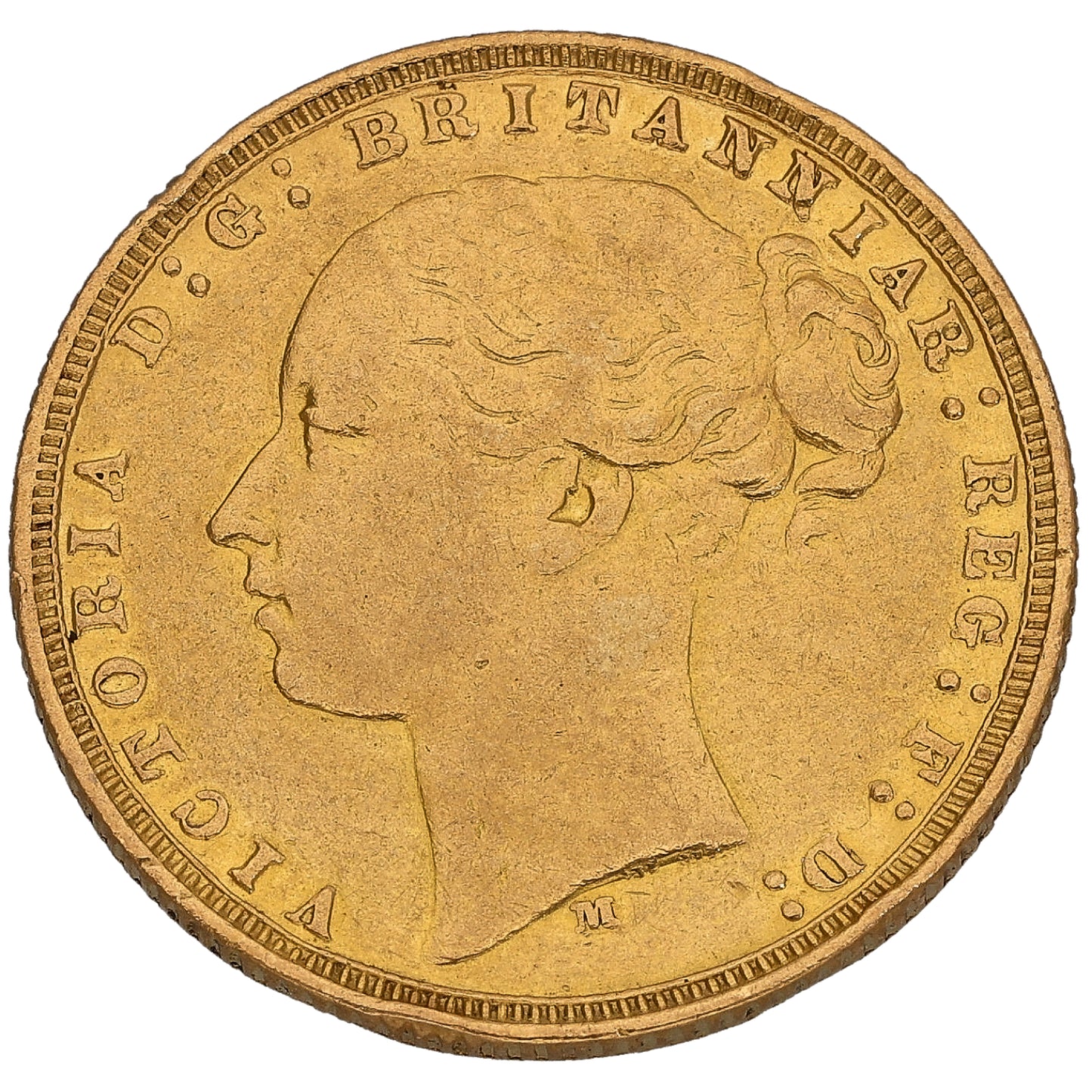 22ct Gold Queen Victoria Full Sovereign Coin 1875