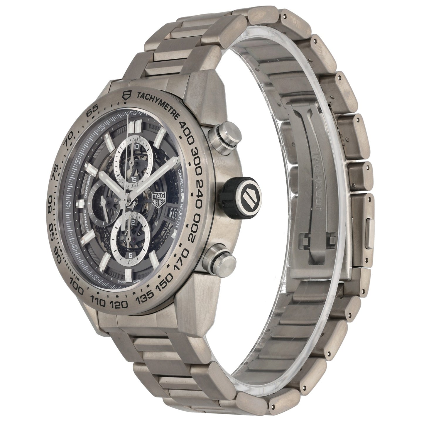 Tag Heuer Carrera CAR2A8A 43mm Titanium Watch