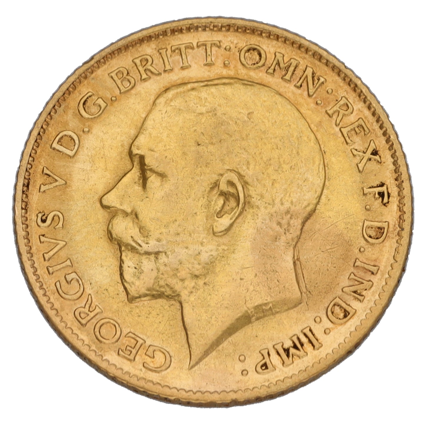 22ct Gold King George V Half Sovereign Coin 1912