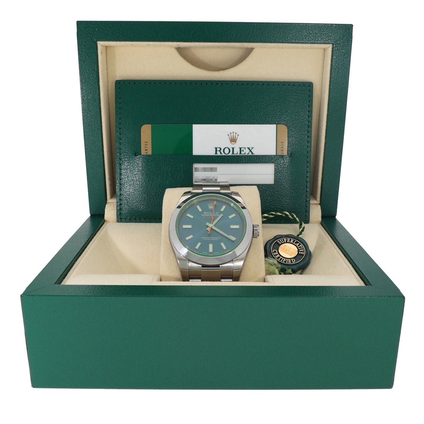 Rolex Milgauss 116400GV 40mm Stainless Steel Watch