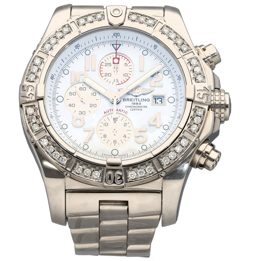 Breitling Chronomatic A13370 48mm Stainless Steel Watch