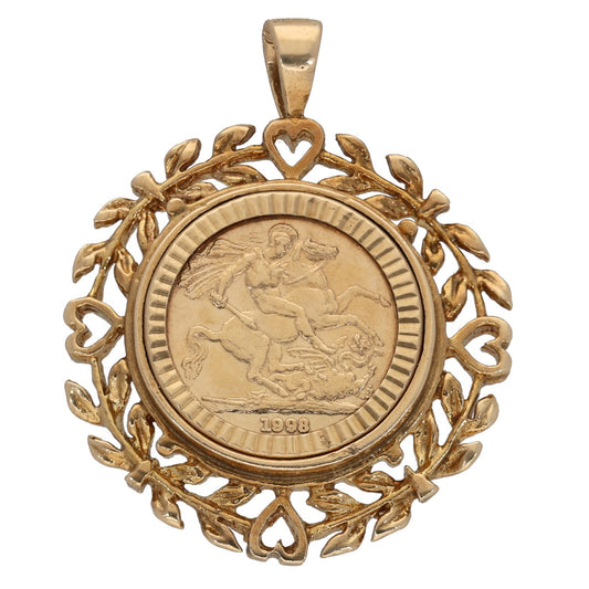 9ct Gold St George Pendant