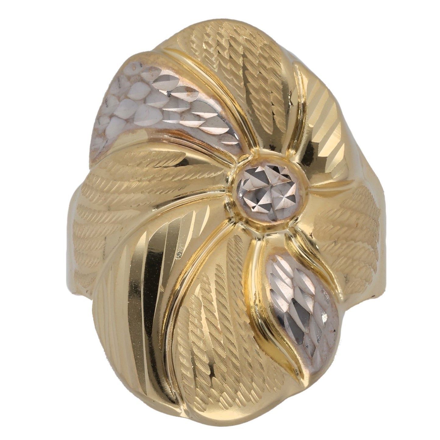 14ct Bicolour Gold Alternative Ring Size T