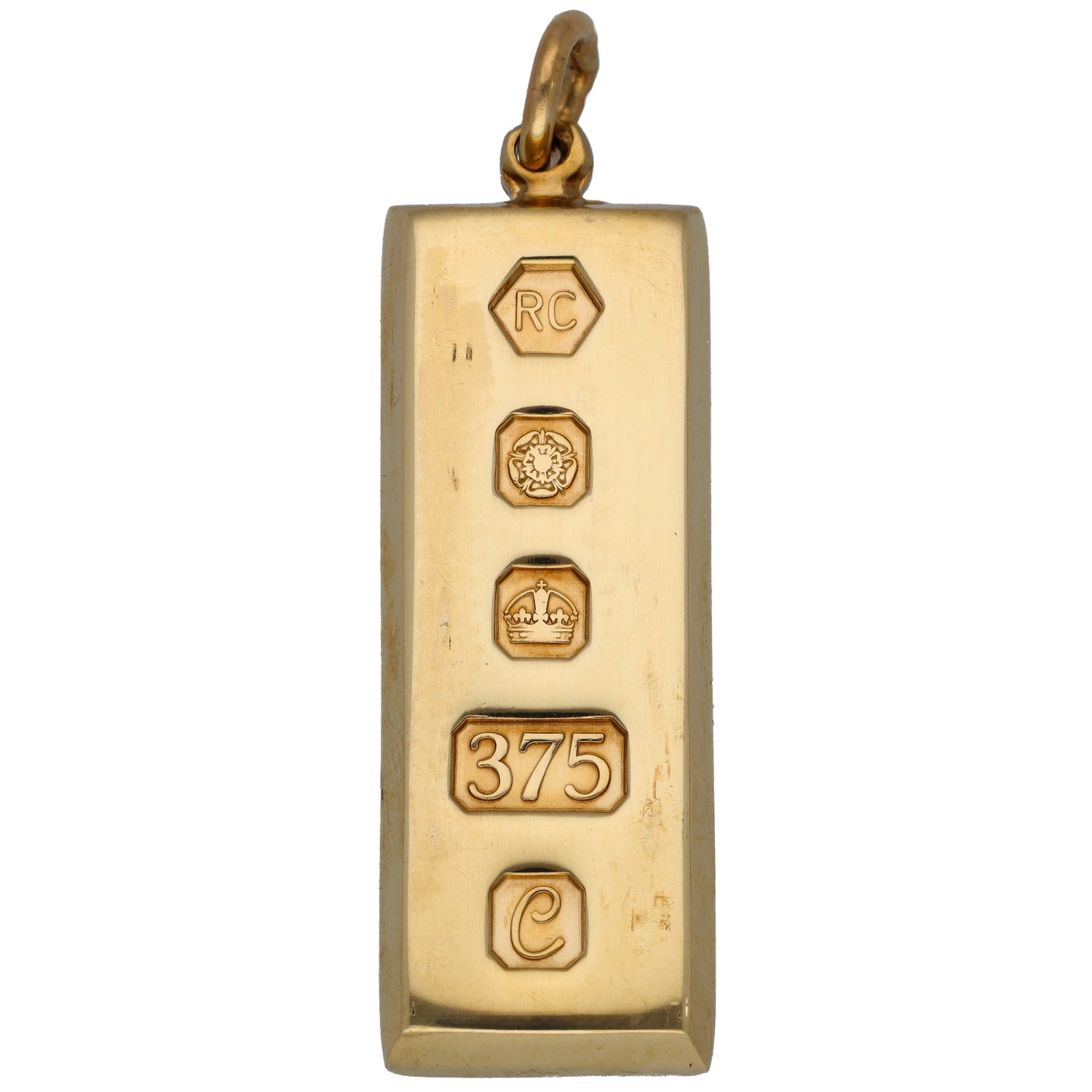 9ct Gold Ingot Pendant