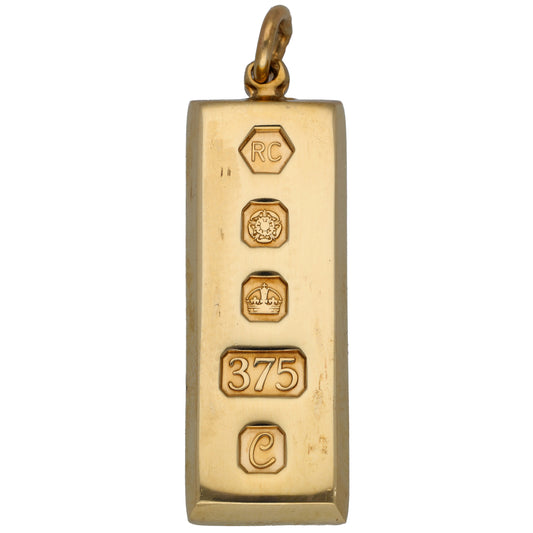 9ct Gold Ingot Pendant