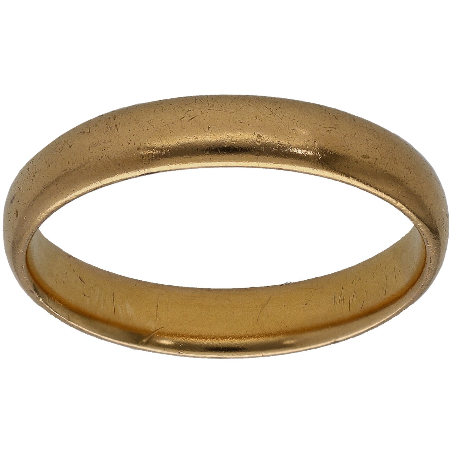 22ct Gold Plain Wedding Ring Size P