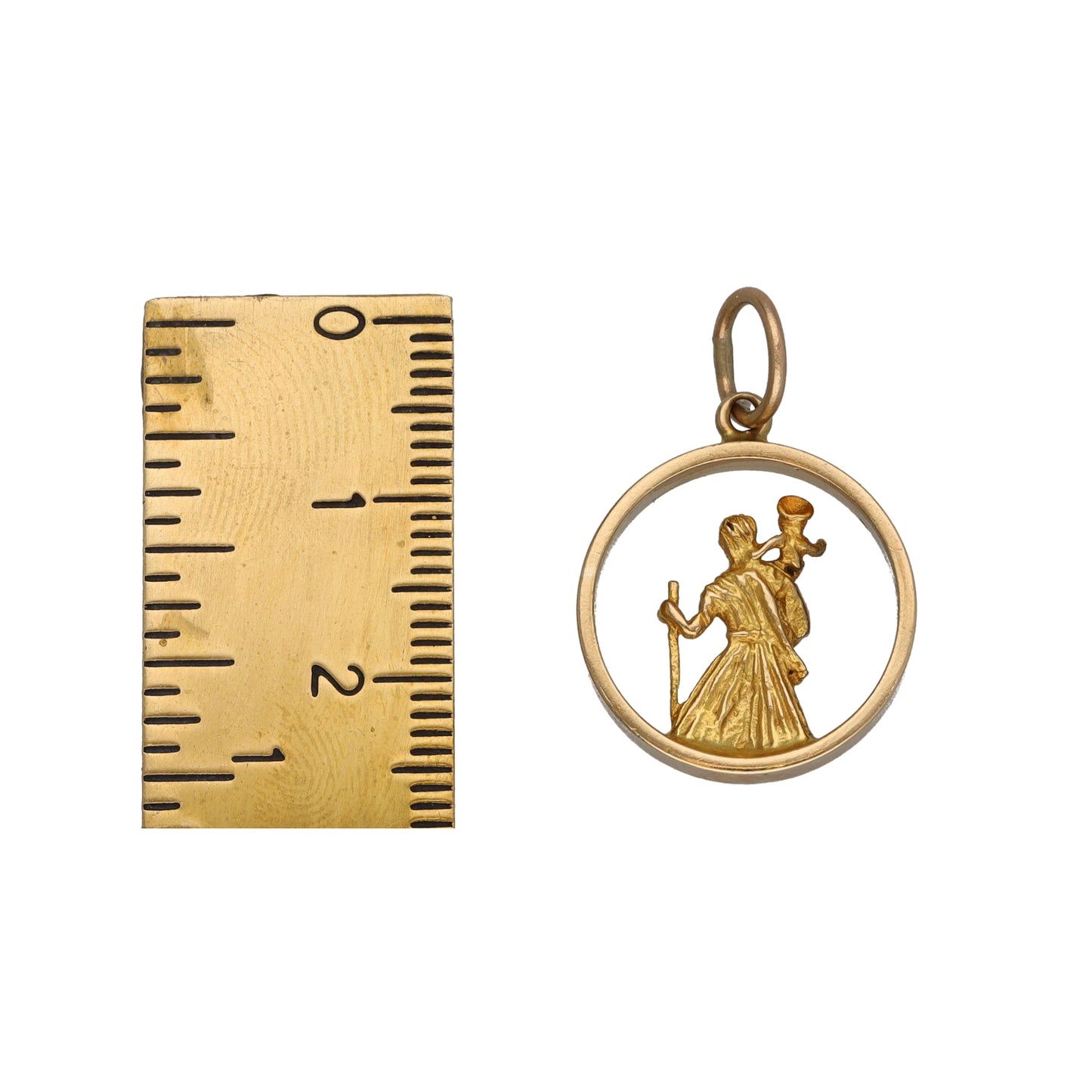 9ct Gold St Christopher Pendant