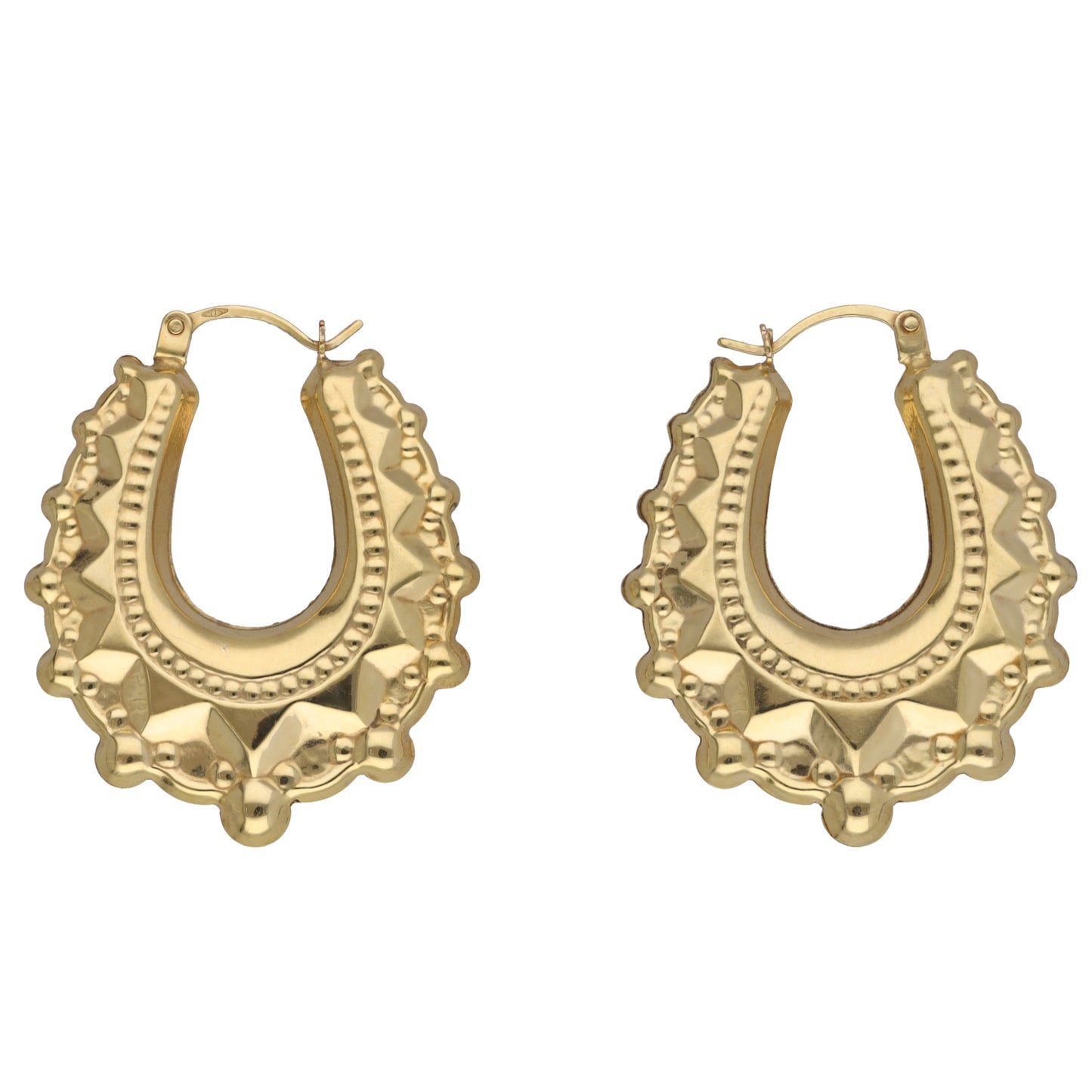 9ct Gold Creole Earrings