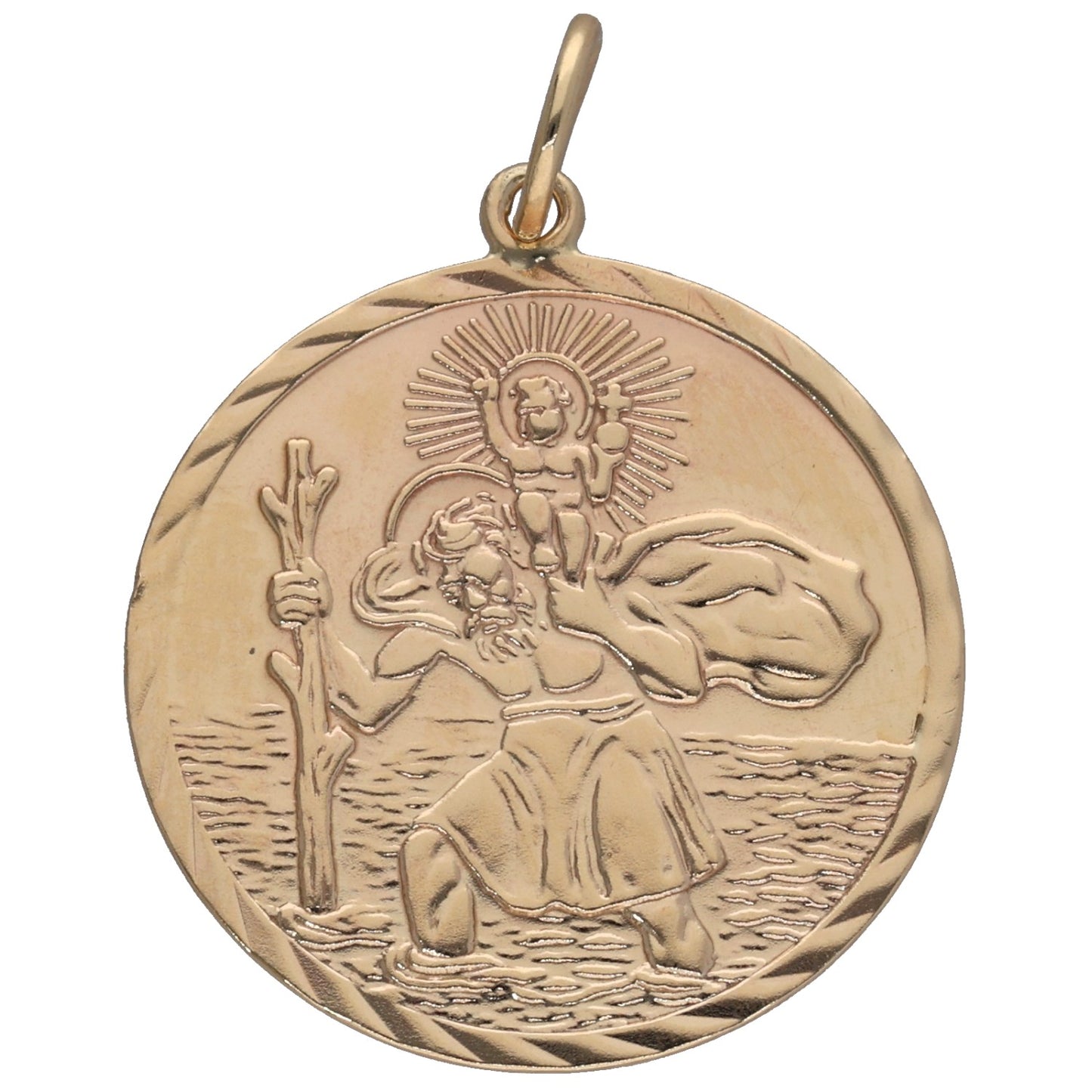 9ct Gold St Christopher Pendant